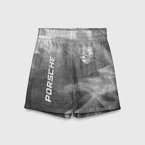 Детские шорты Porsche - grey gradient вертикально / 3D-принт – фото 1
