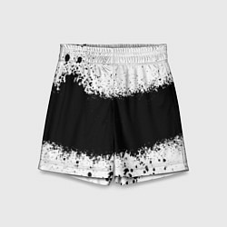 Детские шорты Просто краски чёрные