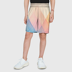Шорты детские Abstract art - triangle, цвет: 3D-принт — фото 2