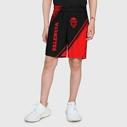 Шорты детские Valencia - red gradient вертикально, цвет: 3D-принт — фото 2