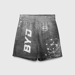 Шорты детские BYD - grey gradient вертикально, цвет: 3D-принт