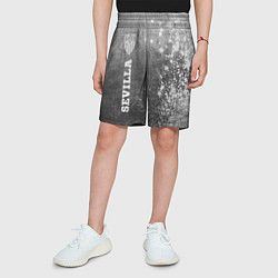 Шорты детские Sevilla - grey gradient по-вертикали, цвет: 3D-принт — фото 2