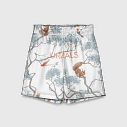 Шорты детские Уральский паттерн, цвет: 3D-принт