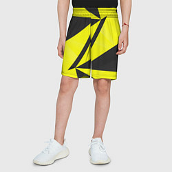 Шорты детские Абстрактные стекло, цвет: 3D-принт — фото 2