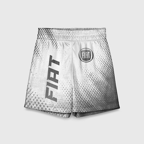 Детские шорты Fiat - white gradient вертикально / 3D-принт – фото 1