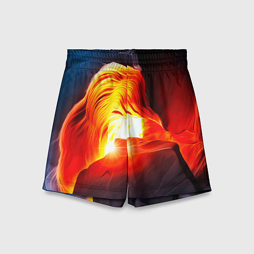 Детские шорты Абстракция разлом / 3D-принт – фото 1