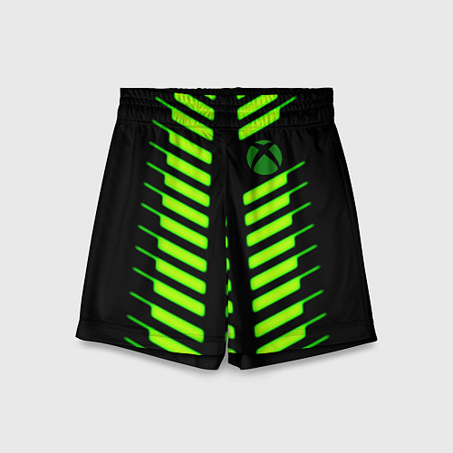 Детские шорты Xbox green line / 3D-принт – фото 1