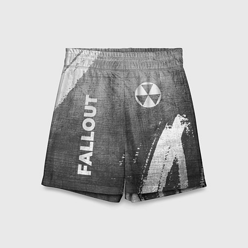 Детские шорты Fallout - grey gradient вертикально / 3D-принт – фото 1