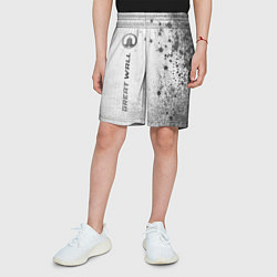 Шорты детские Great Wall - white gradient по-вертикали, цвет: 3D-принт — фото 2