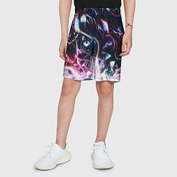 Шорты детские Фрактальный узор текстура, цвет: 3D-принт — фото 2