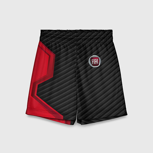 Детские шорты FIAT текстура метал / 3D-принт – фото 1