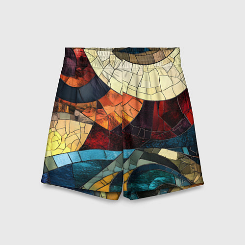 Детские шорты Эффект мозаики / 3D-принт – фото 1