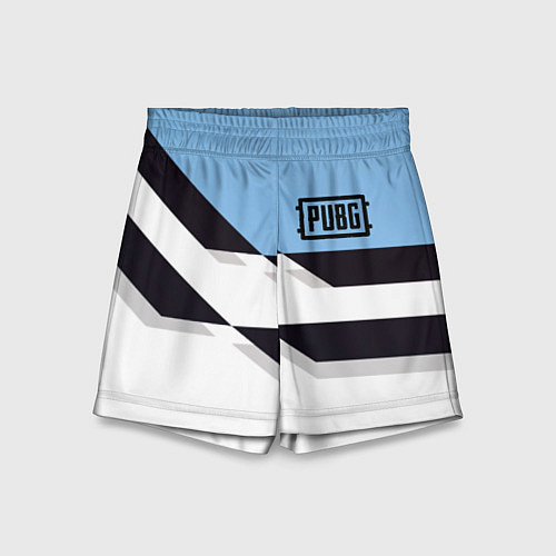 Детские шорты PUBG geometry steel / 3D-принт – фото 1