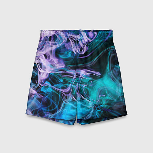 Детские шорты Цветной дым текстура / 3D-принт – фото 1