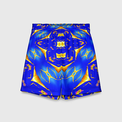 Детские шорты Оптические стёкла абстракция / 3D-принт – фото 1
