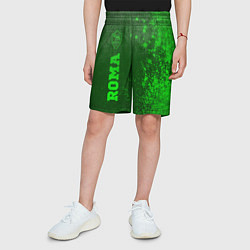 Шорты детские Roma - green gradient по-вертикали, цвет: 3D-принт — фото 2