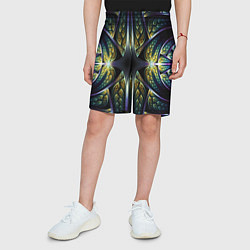Шорты детские Оптический узор из фрактала, цвет: 3D-принт — фото 2