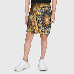 Шорты детские Абстрактные узоры фрактала, цвет: 3D-принт — фото 2