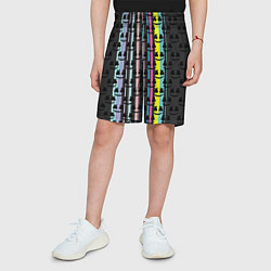 Шорты детские Marshmello dj pattern line, цвет: 3D-принт — фото 2