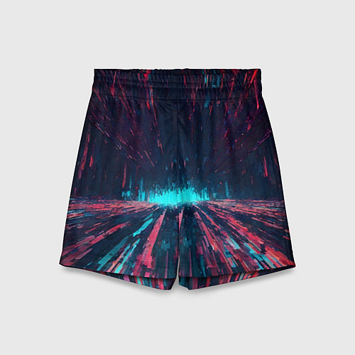 Детские шорты Абстрактный путь в портал / 3D-принт – фото 1