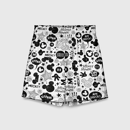 Детские шорты Микки Маус узор / 3D-принт – фото 1