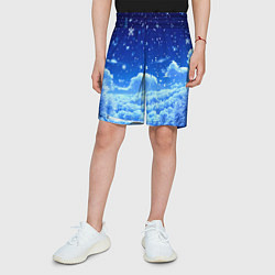 Шорты детские Заснеженный лес, цвет: 3D-принт — фото 2