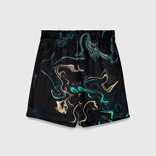 Детские шорты Безумие волн / 3D-принт – фото 1