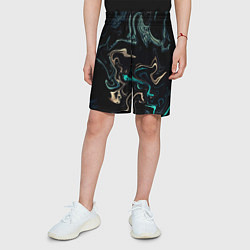 Шорты детские Безумие волн, цвет: 3D-принт — фото 2
