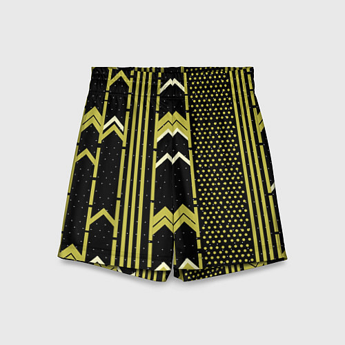 Детские шорты Закулисье классика на чёрном фоне / 3D-принт – фото 1