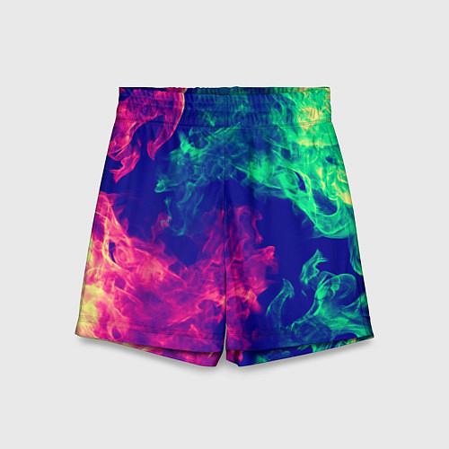 Детские шорты Огненный стиль текстура / 3D-принт – фото 1