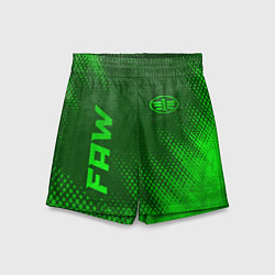 Шорты детские FAW - green gradient вертикально, цвет: 3D-принт