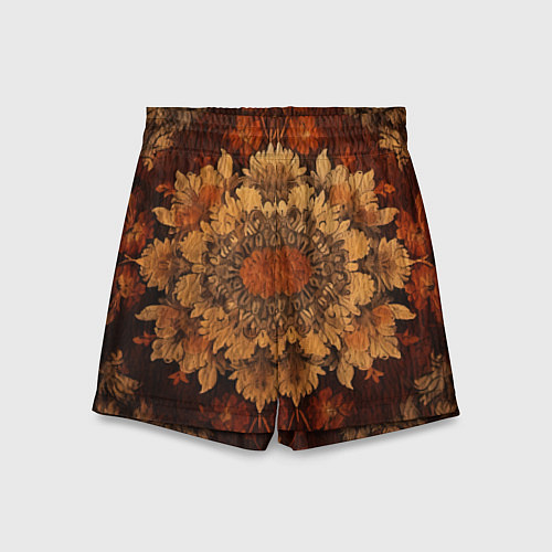 Детские шорты Узор в старинном стиле / 3D-принт – фото 1
