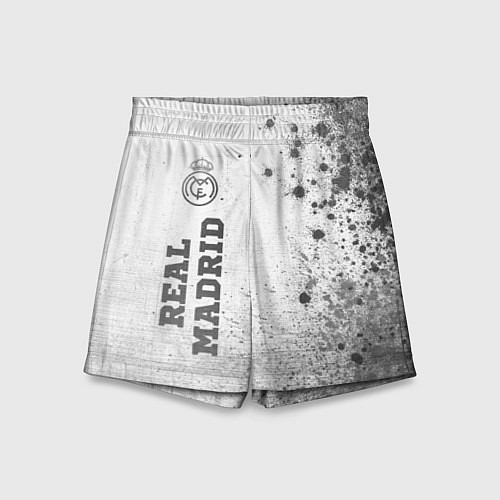 Детские шорты Real Madrid - white gradient по-вертикали / 3D-принт – фото 1
