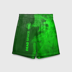Шорты детские Dead Space - green gradient по-вертикали, цвет: 3D-принт