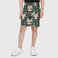 Шорты детские Анимешный лис фенек, цвет: 3D-принт — фото 2