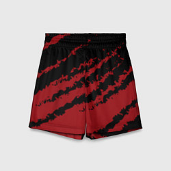 Шорты детские The color is red and black, цвет: 3D-принт