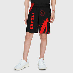 Шорты детские Napoli - red gradient вертикально, цвет: 3D-принт — фото 2