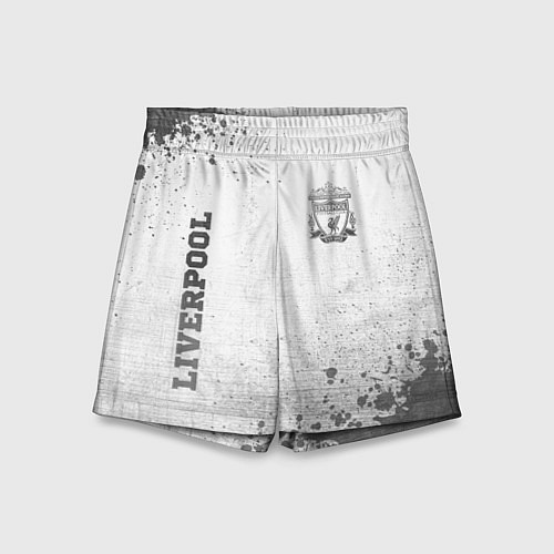 Детские шорты Liverpool - white gradient вертикально / 3D-принт – фото 1