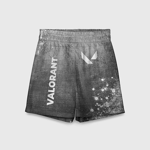 Детские шорты Valorant - grey gradient вертикально / 3D-принт – фото 1