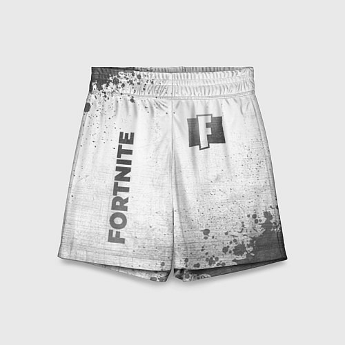 Детские шорты Fortnite - white gradient вертикально / 3D-принт – фото 1