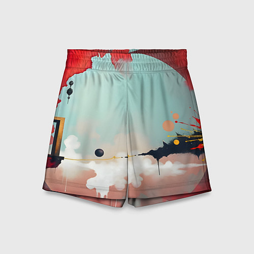 Детские шорты Сюрреалистичная абстракция / 3D-принт – фото 1