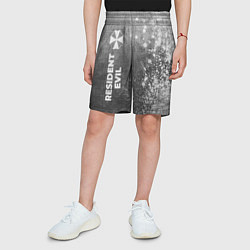 Шорты детские Resident Evil - grey gradient по-вертикали, цвет: 3D-принт — фото 2