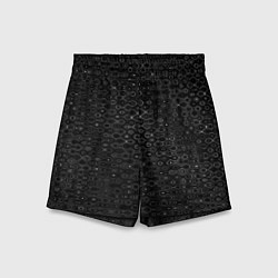 Детские шорты Чёрный текстурный с узором