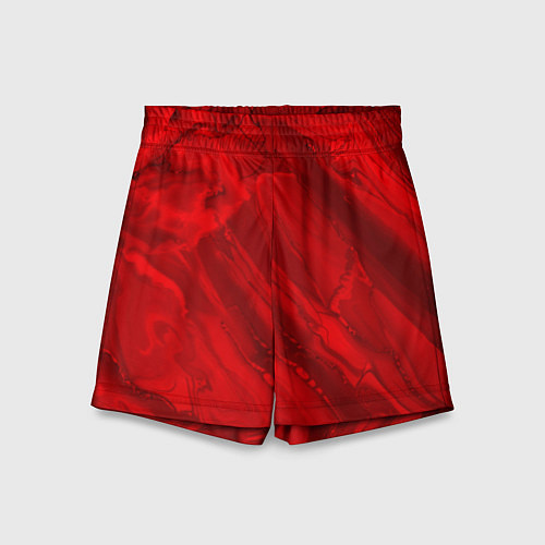 Детские шорты Красный камень абстракция / 3D-принт – фото 1