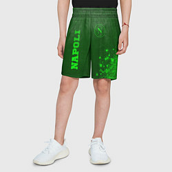 Шорты детские Napoli - green gradient вертикально, цвет: 3D-принт — фото 2