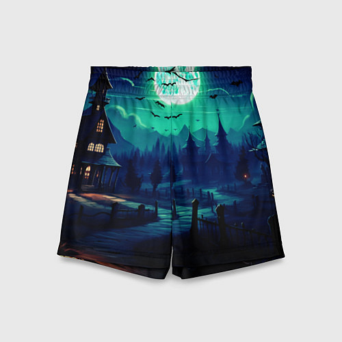 Детские шорты Day of the Dead - Хэллоуин / 3D-принт – фото 1