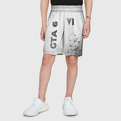 Шорты детские GTA 6 - white gradient вертикально, цвет: 3D-принт — фото 2