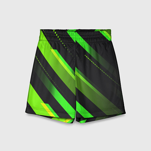 Детские шорты Color black green / 3D-принт – фото 1