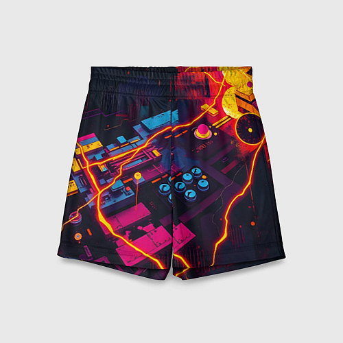 Детские шорты Техническая абстракция / 3D-принт – фото 1