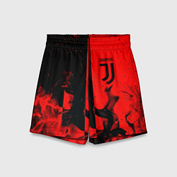 Шорты детские Juventus огненнный, цвет: 3D-принт